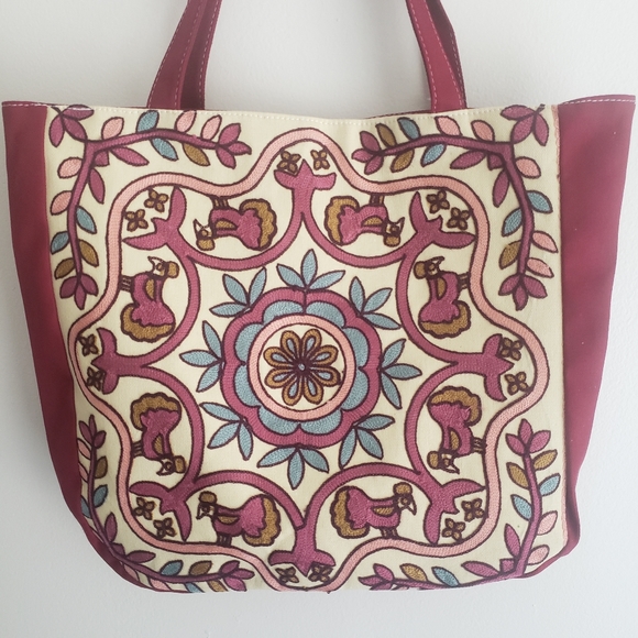 🔥 SOLD Tapestry Canvas Tote Bag - Picture 5 of 8